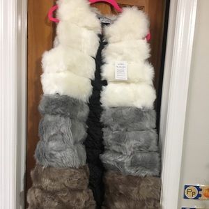 Faux fur vest